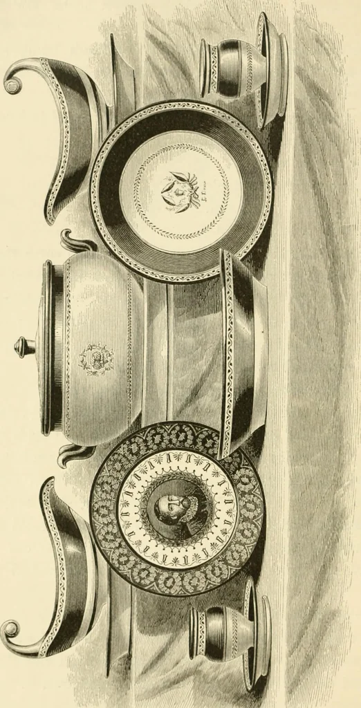 An illustration from Pottery and porcelain, from early times down to the Philadelphia exhibition of 1876, 1878, leaf 277
