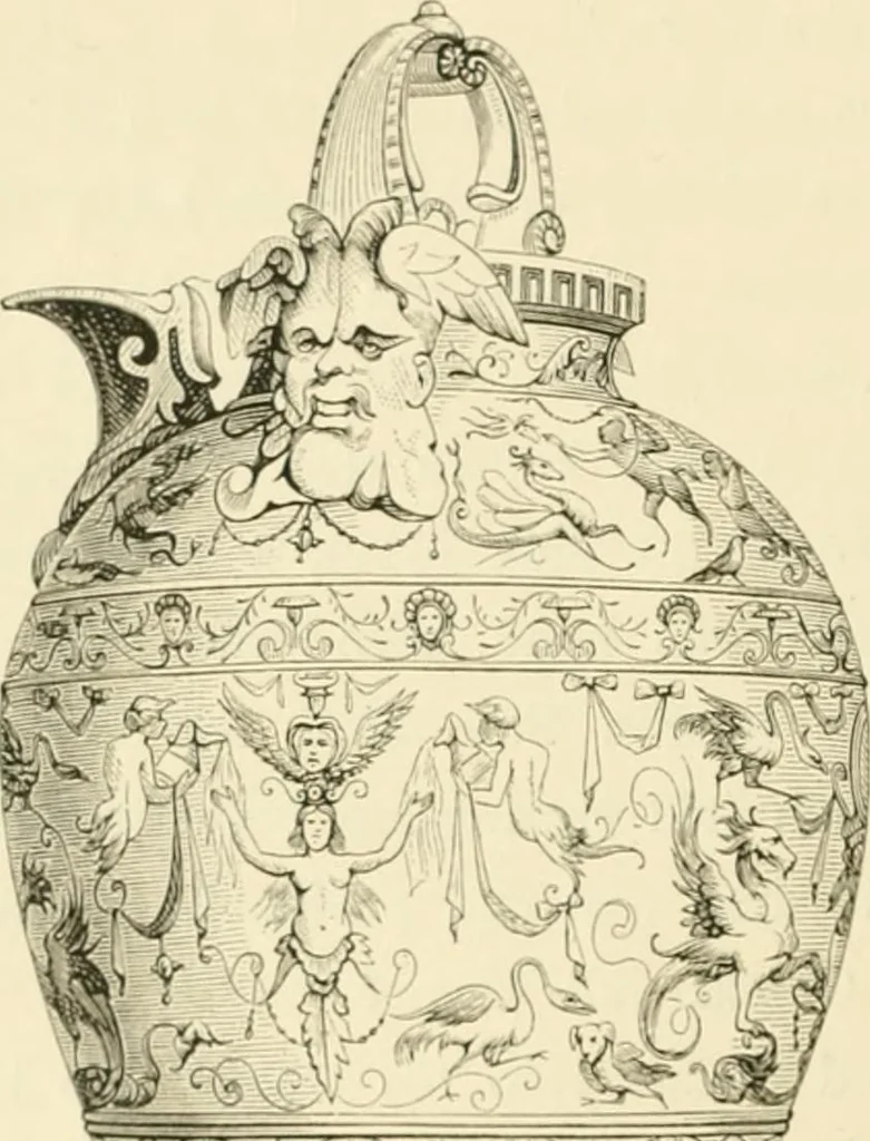 An illustration from Pottery and porcelain, from early times down to the Philadelphia exhibition of 1876, 1878, leaf 285