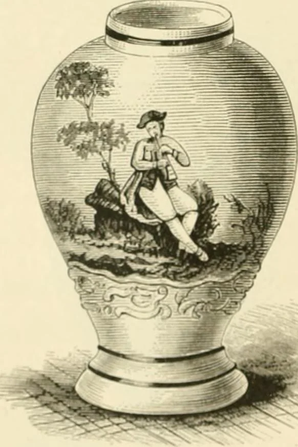 An illustration from Pottery and porcelain, from early times down to the Philadelphia exhibition of 1876, 1878, leaf 295