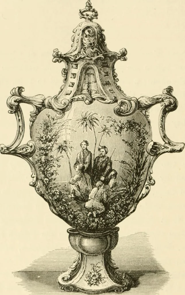 An illustration from Pottery and porcelain, from early times down to the Philadelphia exhibition of 1876, 1878, leaf 303