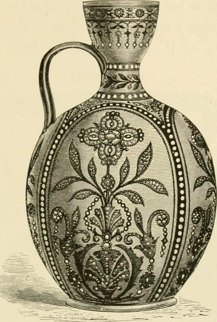 An illustration from Pottery and porcelain, from early times down to the Philadelphia exhibition of 1876, 1878, leaf 324