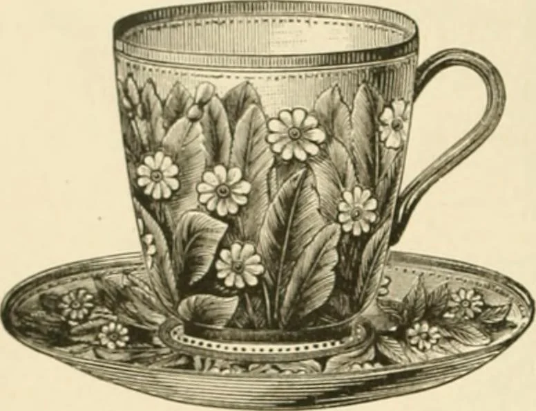 An illustration from Pottery and porcelain, from early times down to the Philadelphia exhibition of 1876, 1878, leaf 327