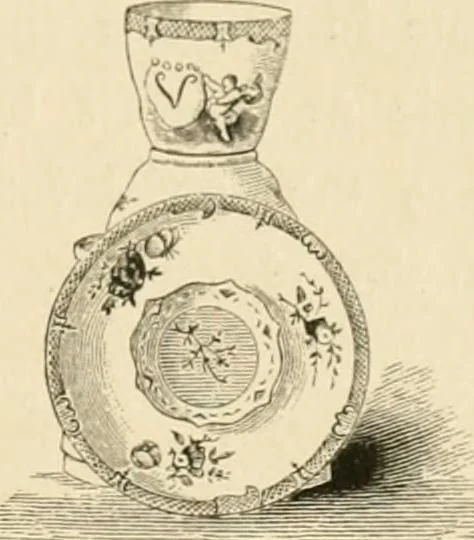 An illustration from Pottery and porcelain, from early times down to the Philadelphia exhibition of 1876, 1878, leaf 338
