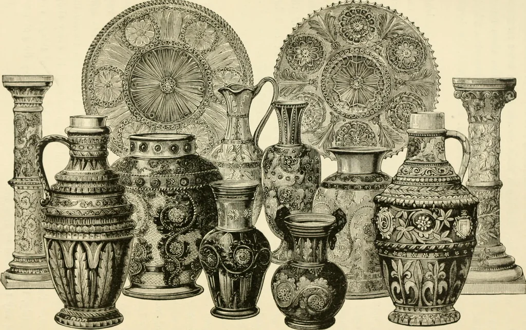 An illustration from Pottery and porcelain, from early times down to the Philadelphia exhibition of 1876, 1878, leaf 87