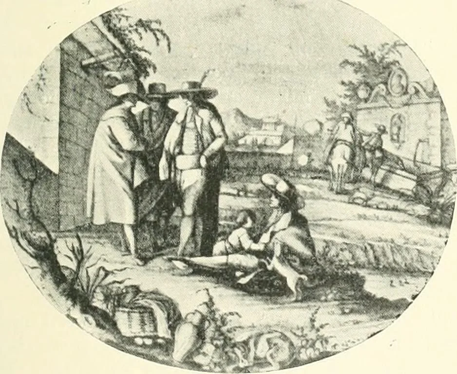 An illustration from Pottery & porcelain, a guide to collectors; containing nearly two hundred illustrations of specimens of various factories, nine coloured plates, and marks and monograms of all the important makers, 1912, leaf 108