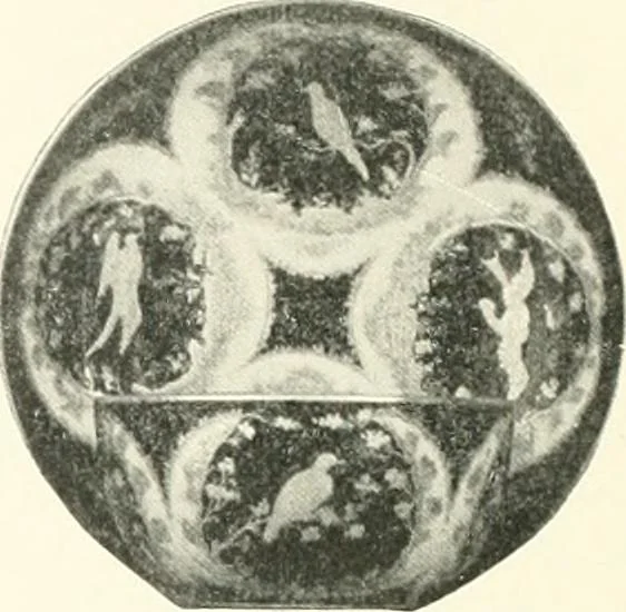 An illustration from Pottery & porcelain, a guide to collectors; containing nearly two hundred illustrations of specimens of various factories, nine coloured plates, and marks and monograms of all the important makers, 1912, leaf 115