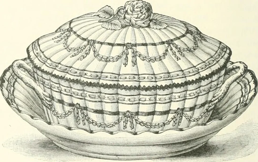 An illustration from Pottery & porcelain, a guide to collectors; containing nearly two hundred illustrations of specimens of various factories, nine coloured plates, and marks and monograms of all the important makers, 1912, leaf 139