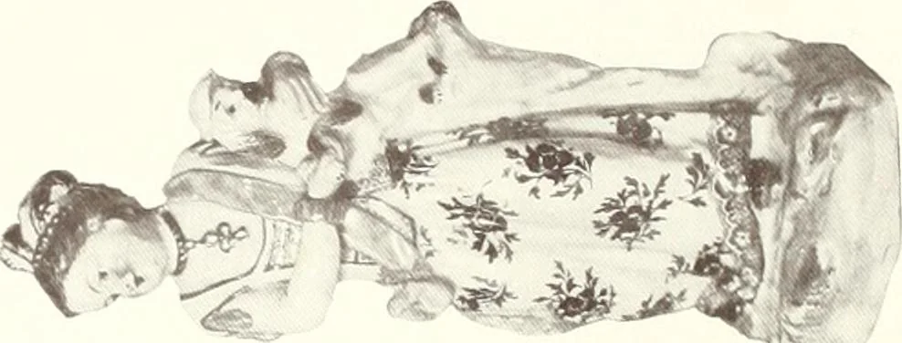 An illustration from Pottery & porcelain, a guide to collectors; containing nearly two hundred illustrations of specimens of various factories, nine coloured plates, and marks and monograms of all the important makers, 1912, leaf 143