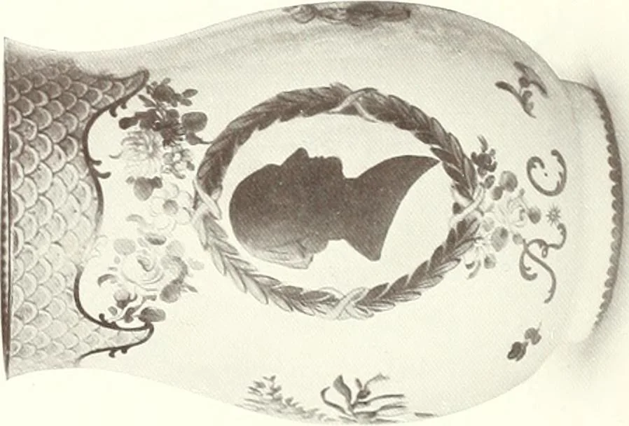 An illustration from Pottery & porcelain, a guide to collectors; containing nearly two hundred illustrations of specimens of various factories, nine coloured plates, and marks and monograms of all the important makers, 1912, leaf 143