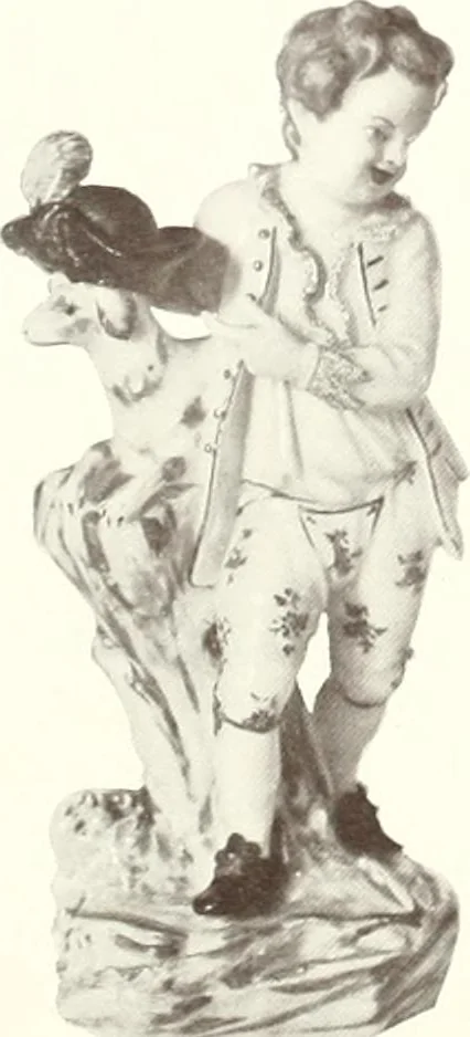 An illustration from Pottery & porcelain, a guide to collectors; containing nearly two hundred illustrations of specimens of various factories, nine coloured plates, and marks and monograms of all the important makers, 1912, leaf 143