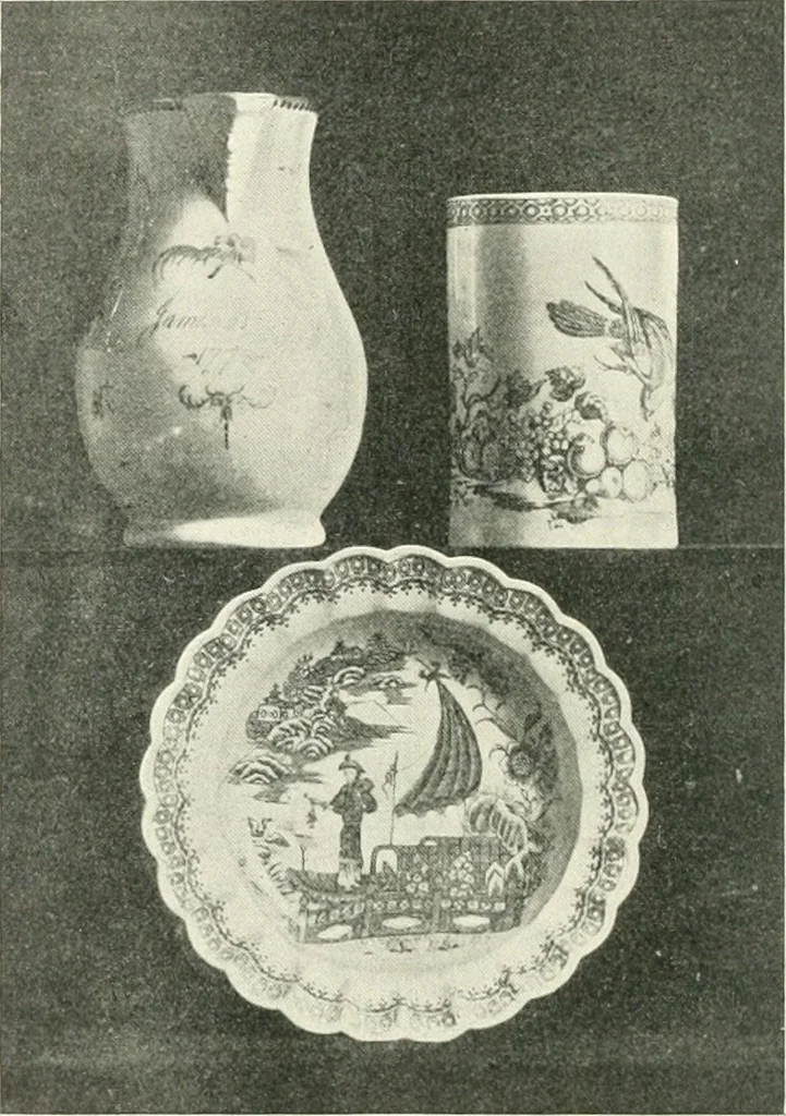 An illustration from Pottery & porcelain, a guide to collectors; containing nearly two hundred illustrations of specimens of various factories, nine coloured plates, and marks and monograms of all the important makers, 1912, leaf 157