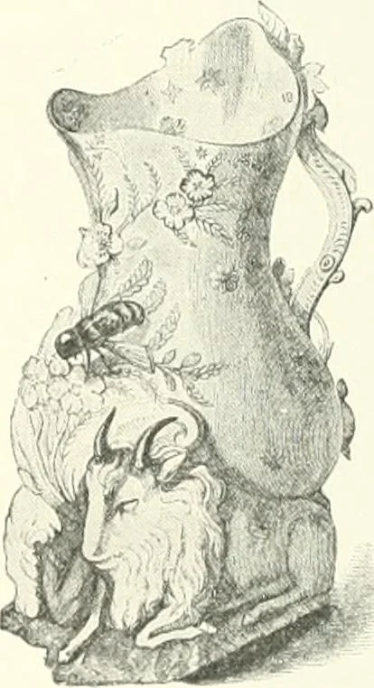 An illustration from Pottery & porcelain, a guide to collectors; containing nearly two hundred illustrations of specimens of various factories, nine coloured plates, and marks and monograms of all the important makers, 1912, leaf 175