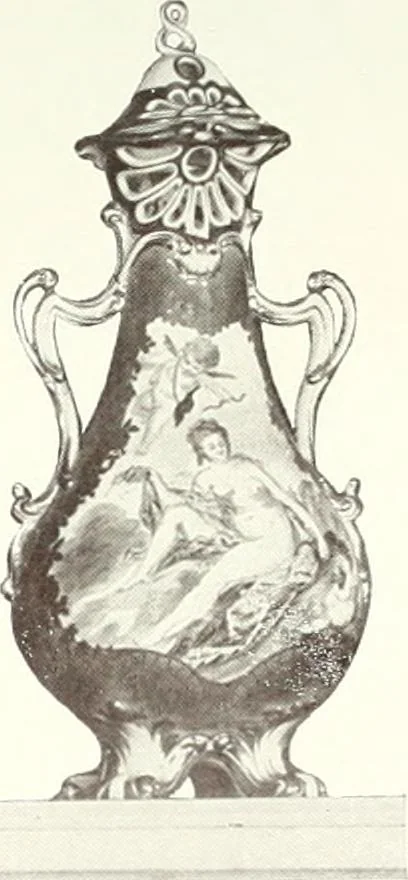 An illustration from Pottery & porcelain, a guide to collectors; containing nearly two hundred illustrations of specimens of various factories, nine coloured plates, and marks and monograms of all the important makers, 1912, leaf 178