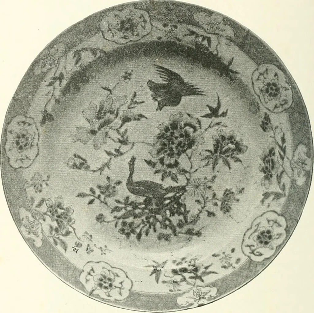 An illustration from Pottery & porcelain, a guide to collectors; containing nearly two hundred illustrations of specimens of various factories, nine coloured plates, and marks and monograms of all the important makers, 1912, leaf 189