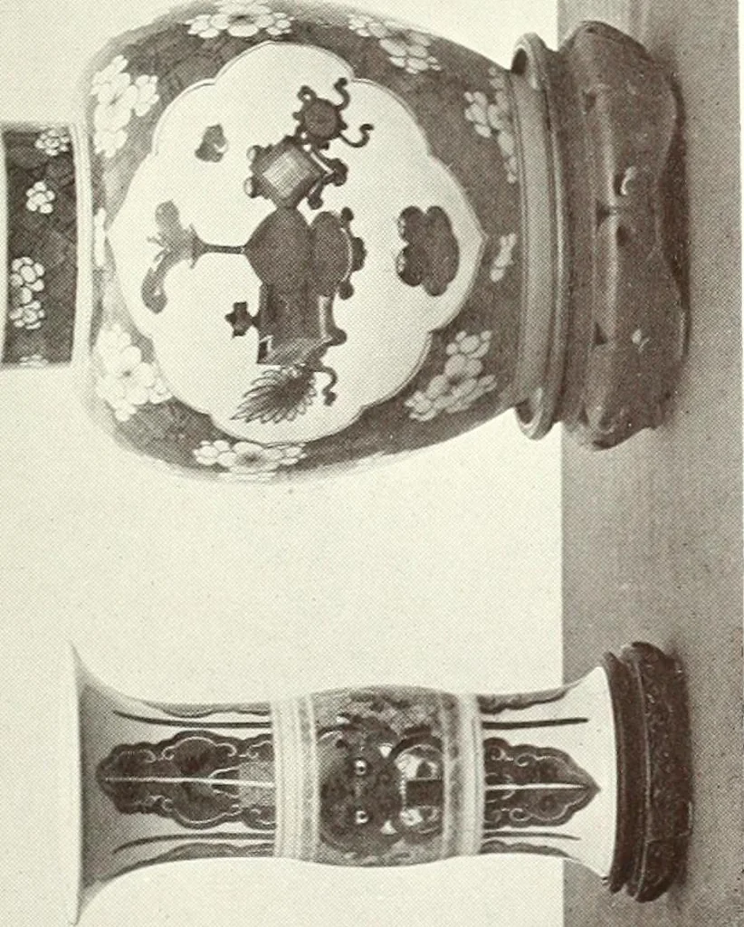 An illustration from Pottery & porcelain, a guide to collectors; containing nearly two hundred illustrations of specimens of various factories, nine coloured plates, and marks and monograms of all the important makers, 1912, leaf 192