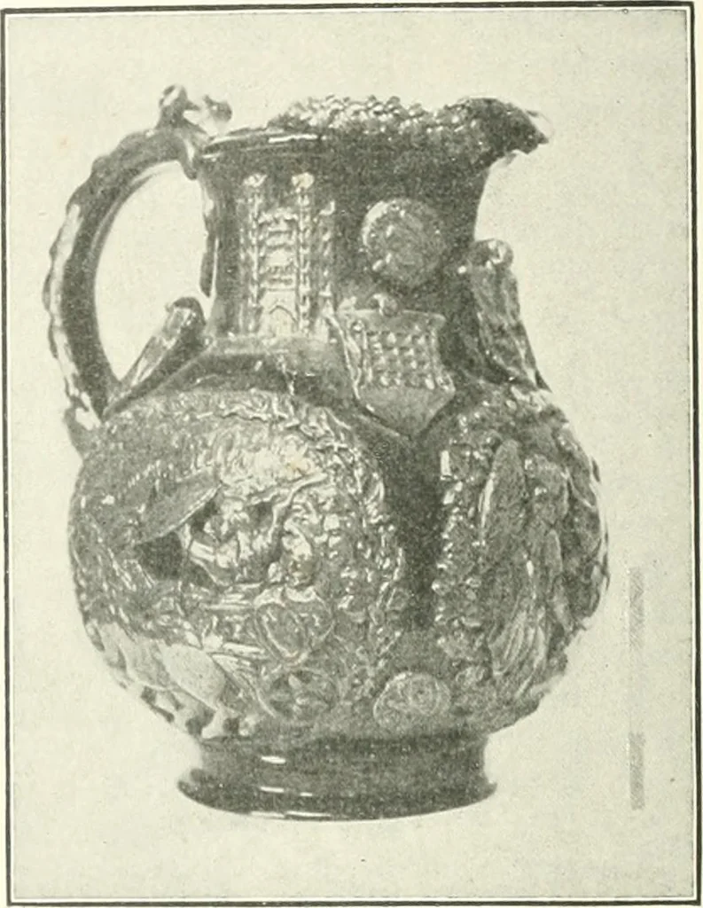 An illustration from Pottery & porcelain, a guide to collectors; containing nearly two hundred illustrations of specimens of various factories, nine coloured plates, and marks and monograms of all the important makers, 1912, leaf 283