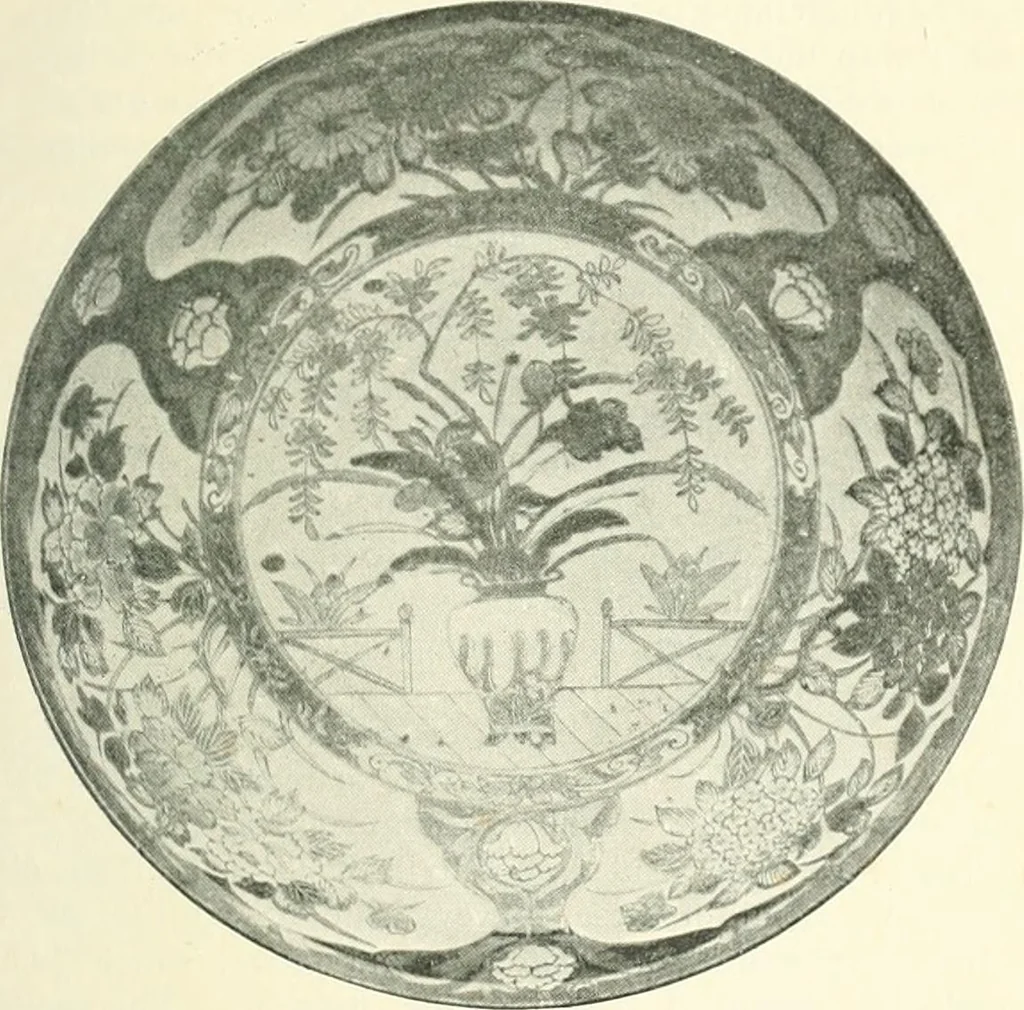 An illustration from Pottery & porcelain, a guide to collectors; containing nearly two hundred illustrations of specimens of various factories, nine coloured plates, and marks and monograms of all the important makers, 1912, leaf 292