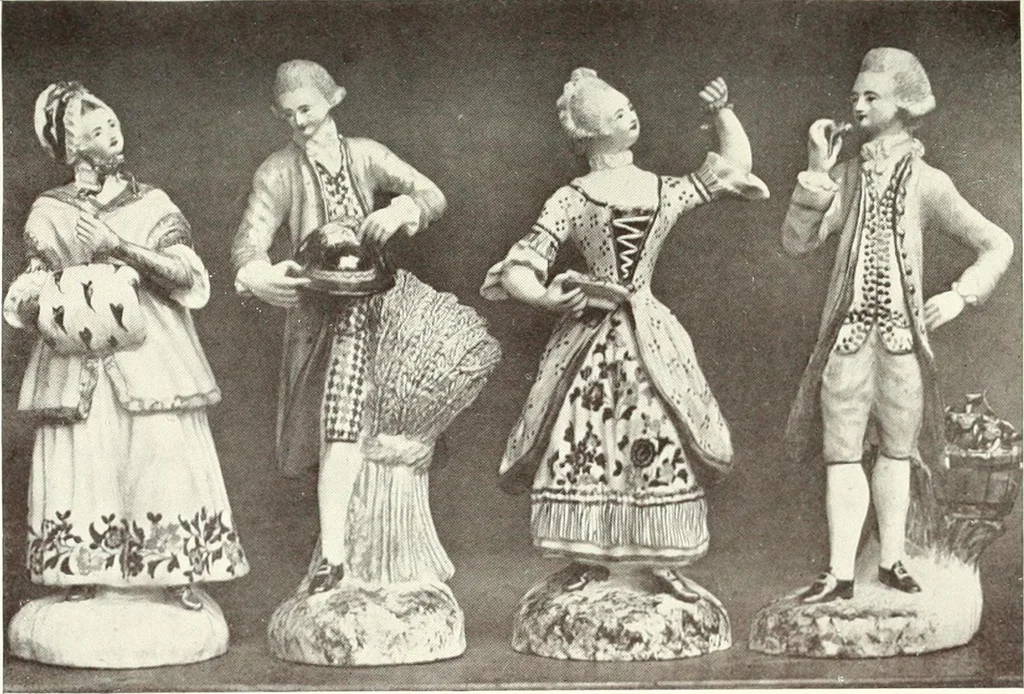 An illustration from Pottery & porcelain, a guide to collectors; containing nearly two hundred illustrations of specimens of various factories, nine coloured plates, and marks and monograms of all the important makers, 1912, leaf 310