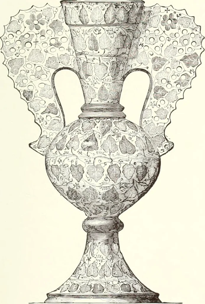 An illustration from Pottery & porcelain, a guide to collectors; containing nearly two hundred illustrations of specimens of various factories, nine coloured plates, and marks and monograms of all the important makers, 1912, leaf 32