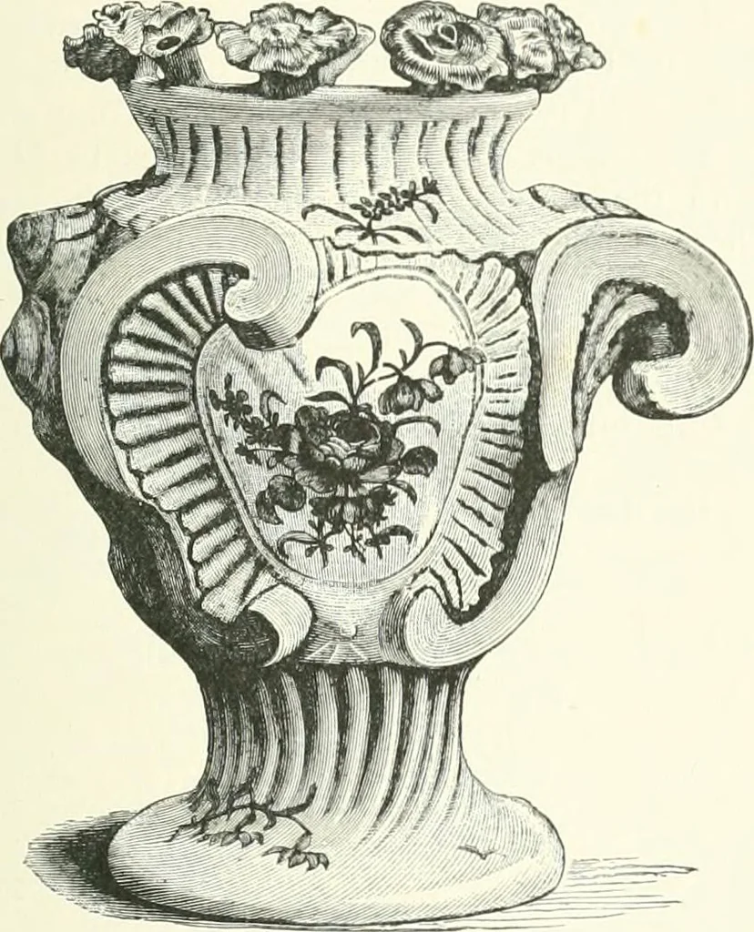 An illustration from Pottery & porcelain, a guide to collectors; containing nearly two hundred illustrations of specimens of various factories, nine coloured plates, and marks and monograms of all the important makers, 1912, leaf 322