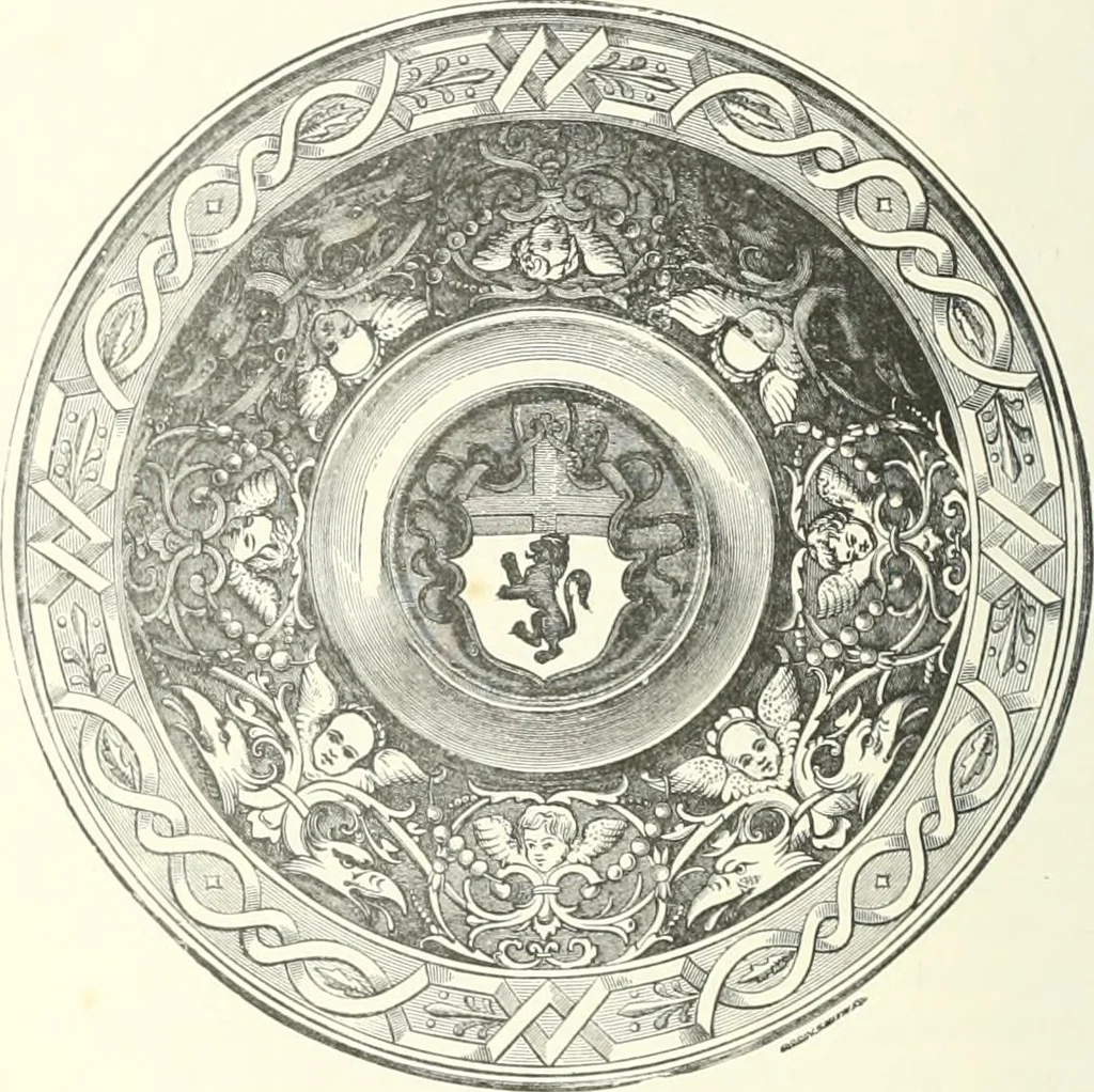 An illustration from Pottery & porcelain, a guide to collectors; containing nearly two hundred illustrations of specimens of various factories, nine coloured plates, and marks and monograms of all the important makers, 1912, leaf 347