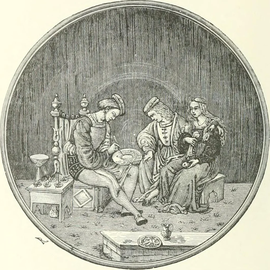 An illustration from Pottery & porcelain, a guide to collectors; containing nearly two hundred illustrations of specimens of various factories, nine coloured plates, and marks and monograms of all the important makers, 1912, leaf 351