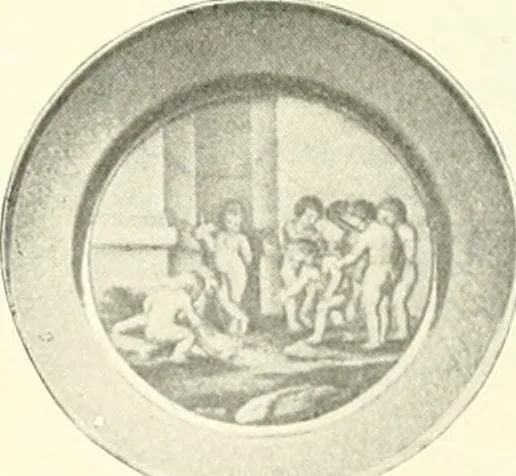 An illustration from Pottery & porcelain, a guide to collectors; containing nearly two hundred illustrations of specimens of various factories, nine coloured plates, and marks and monograms of all the important makers, 1912, leaf 401
