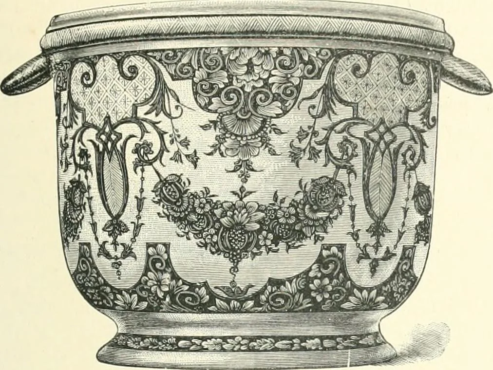 An illustration from Pottery & porcelain, a guide to collectors; containing nearly two hundred illustrations of specimens of various factories, nine coloured plates, and marks and monograms of all the important makers, 1912, leaf 426