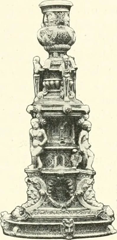 An illustration from Pottery & porcelain, a guide to collectors; containing nearly two hundred illustrations of specimens of various factories, nine coloured plates, and marks and monograms of all the important makers, 1912, leaf 432