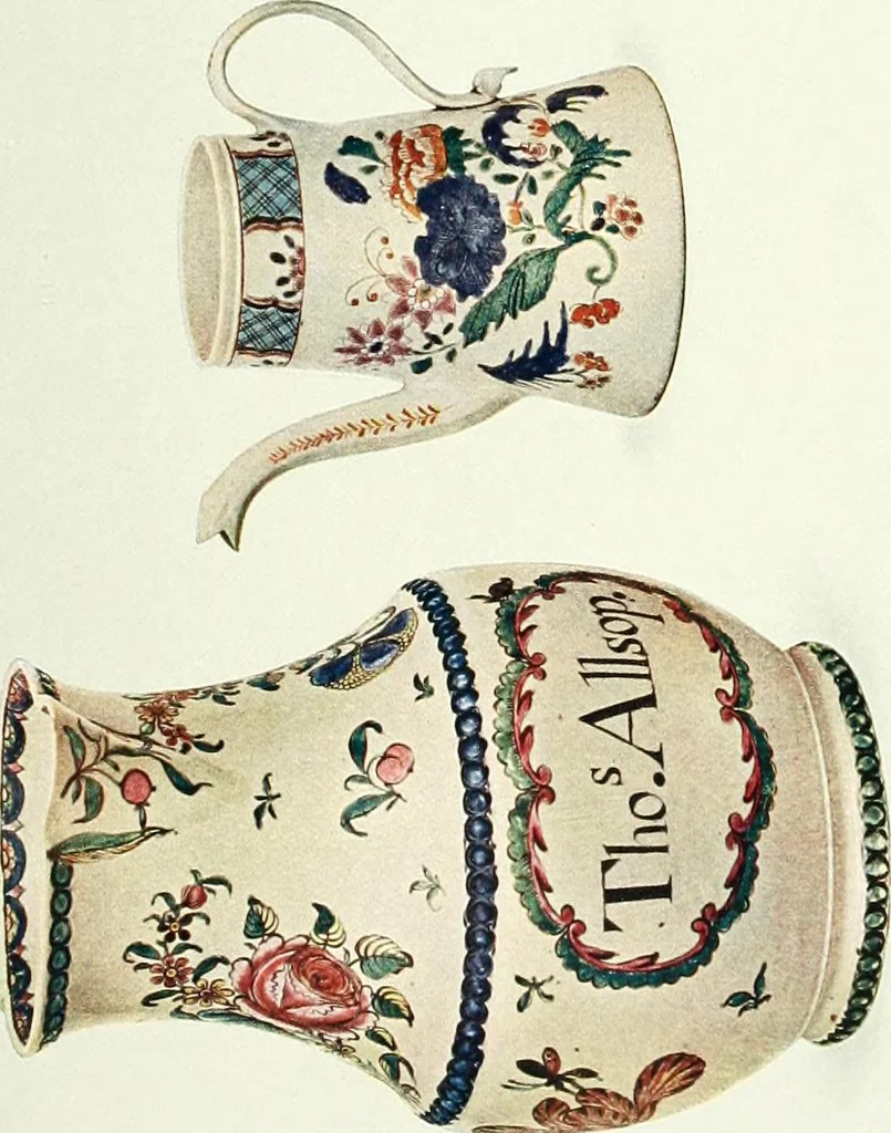 An illustration from Pottery & porcelain, a guide to collectors; containing nearly two hundred illustrations of specimens of various factories, nine coloured plates, and marks and monograms of all the important makers, 1912, leaf 438