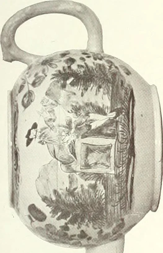 An illustration from Pottery & porcelain, a guide to collectors; containing nearly two hundred illustrations of specimens of various factories, nine coloured plates, and marks and monograms of all the important makers, 1912, leaf 442