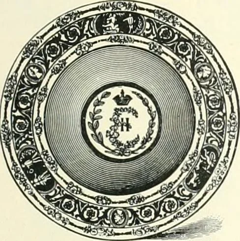 An illustration from Pottery & porcelain, a guide to collectors; containing nearly two hundred illustrations of specimens of various factories, nine coloured plates, and marks and monograms of all the important makers, 1912, leaf 448