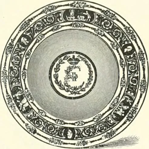 An illustration from Pottery & porcelain, a guide to collectors; containing nearly two hundred illustrations of specimens of various factories, nine coloured plates, and marks and monograms of all the important makers, 1912, leaf 448