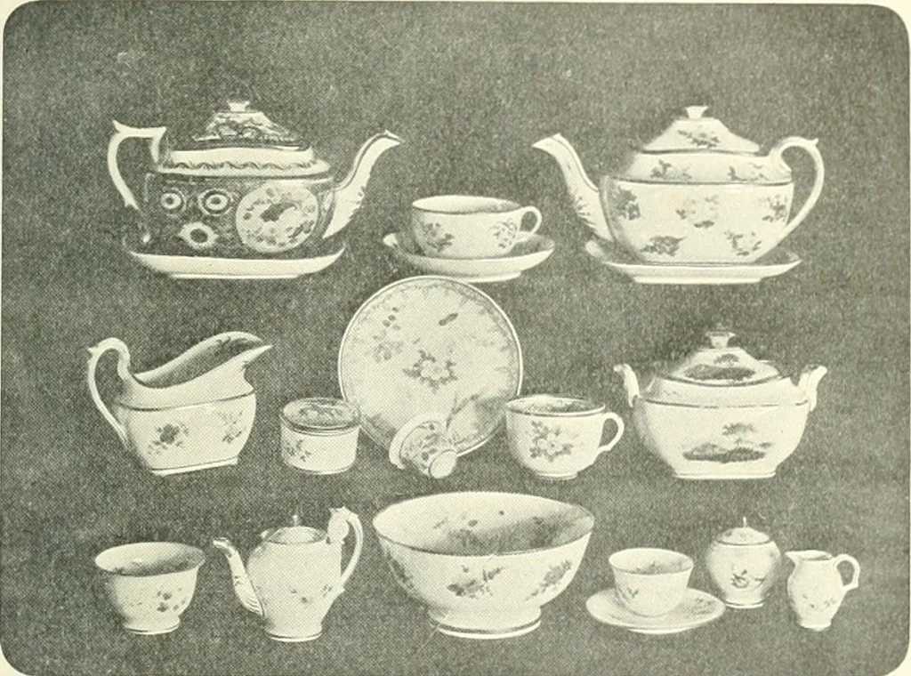 An illustration from Pottery & porcelain, a guide to collectors; containing nearly two hundred illustrations of specimens of various factories, nine coloured plates, and marks and monograms of all the important makers, 1912, leaf 502