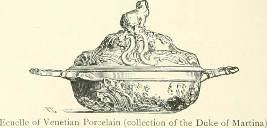 An illustration from Pottery & porcelain, a guide to collectors; containing nearly two hundred illustrations of specimens of various factories, nine coloured plates, and marks and monograms of all the important makers, 1912, leaf 515