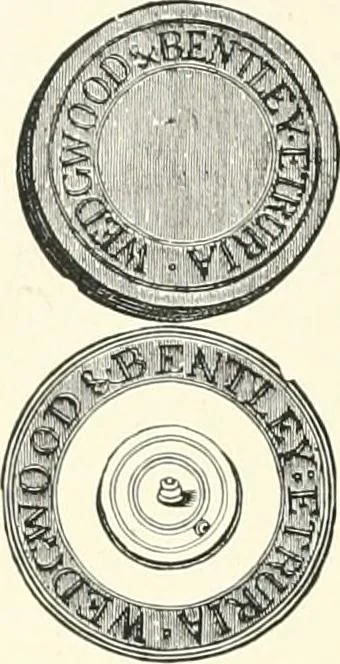 An illustration from Pottery & porcelain, a guide to collectors; containing nearly two hundred illustrations of specimens of various factories, nine coloured plates, and marks and monograms of all the important makers, 1912, leaf 533