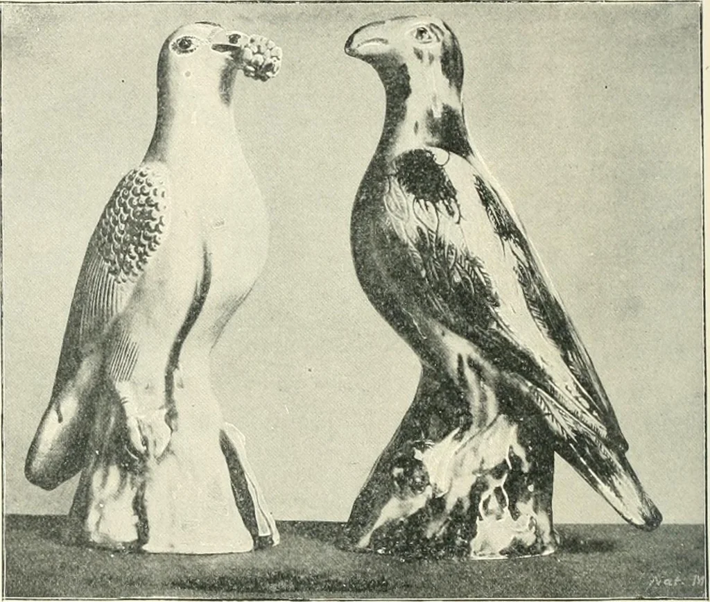 An illustration from Pottery & porcelain, a guide to collectors; containing nearly two hundred illustrations of specimens of various factories, nine coloured plates, and marks and monograms of all the important makers, 1912, leaf 535