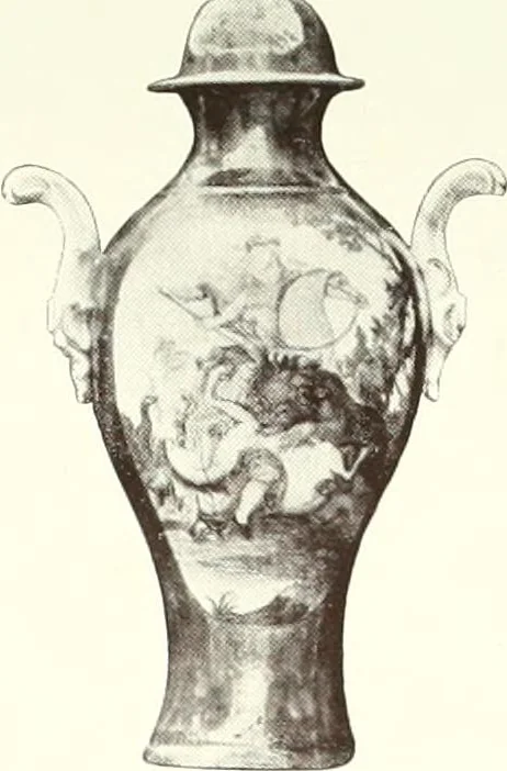 An illustration from Pottery & porcelain, a guide to collectors; containing nearly two hundred illustrations of specimens of various factories, nine coloured plates, and marks and monograms of all the important makers, 1912, leaf 564