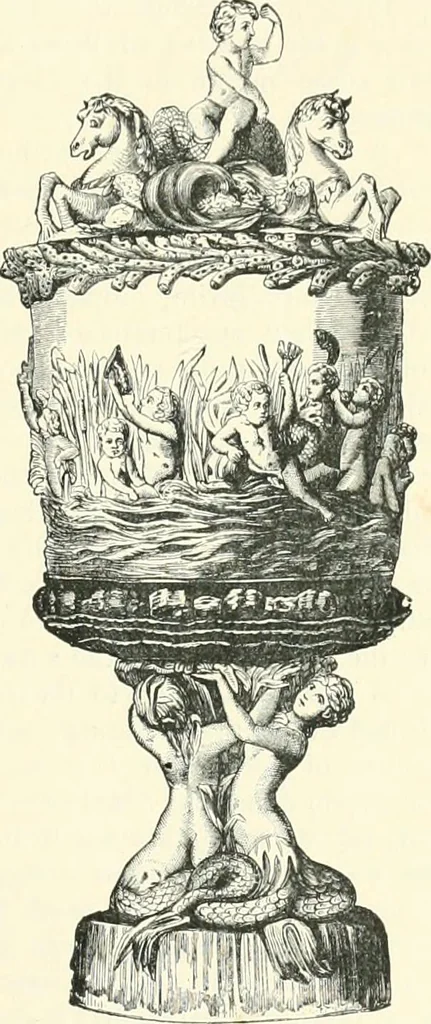 An illustration from Pottery & porcelain, a guide to collectors; containing nearly two hundred illustrations of specimens of various factories, nine coloured plates, and marks and monograms of all the important makers, 1912, leaf 72
