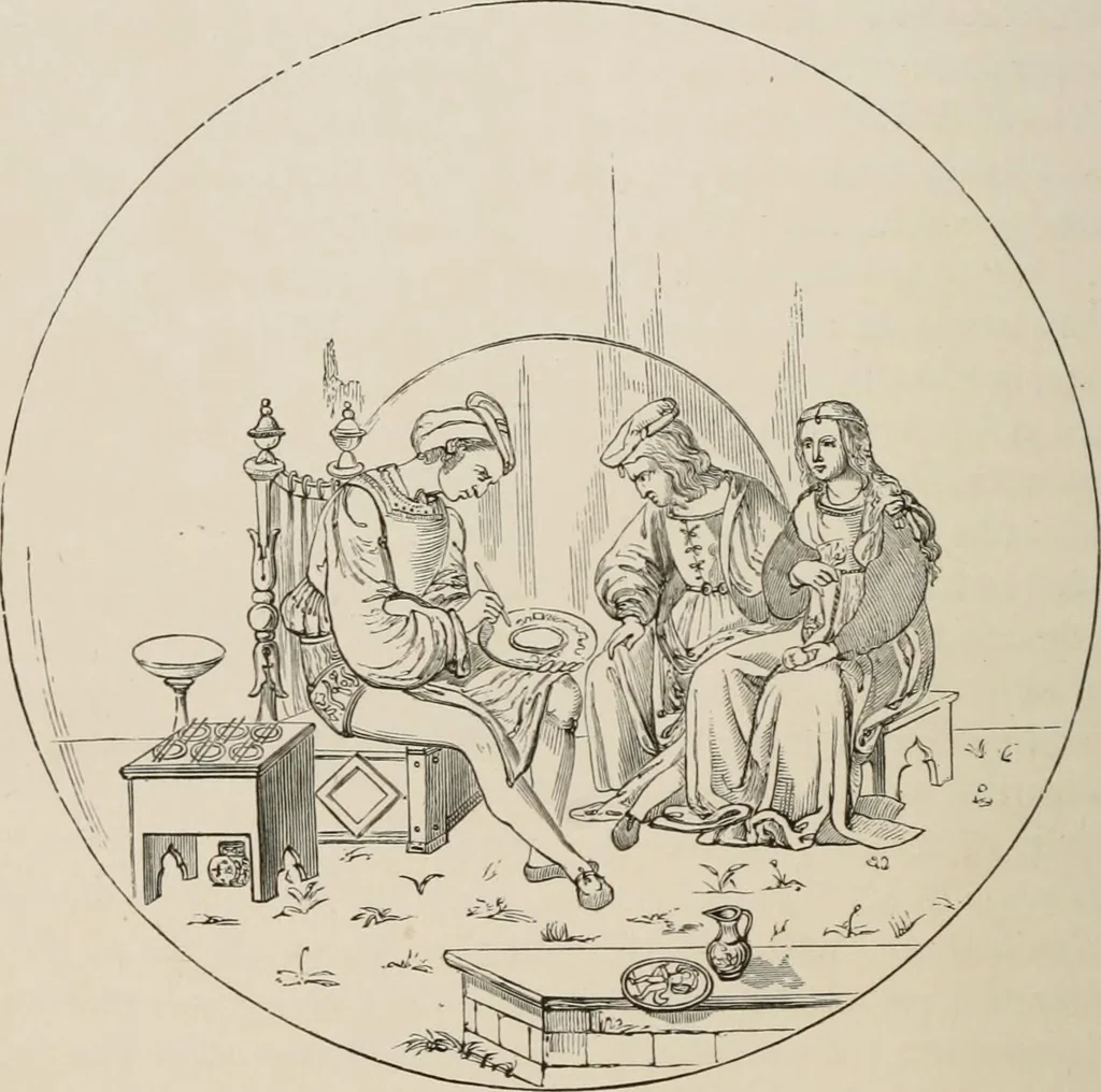 An illustration from Pottery and porcelain of all times and nations; with tables of factory and artists' marks for the use of collectors, 1878, leaf 157