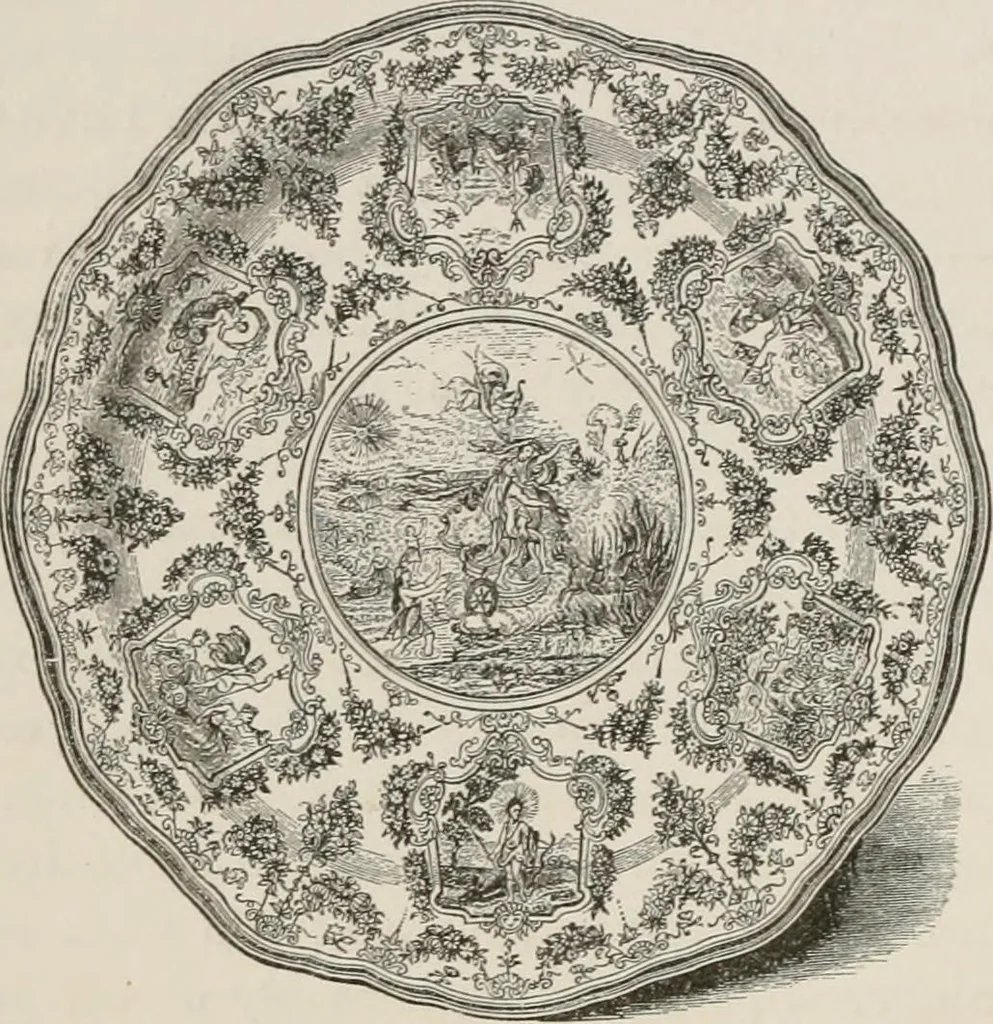 An illustration from Pottery and porcelain of all times and nations; with tables of factory and artists' marks for the use of collectors, 1878, leaf 205