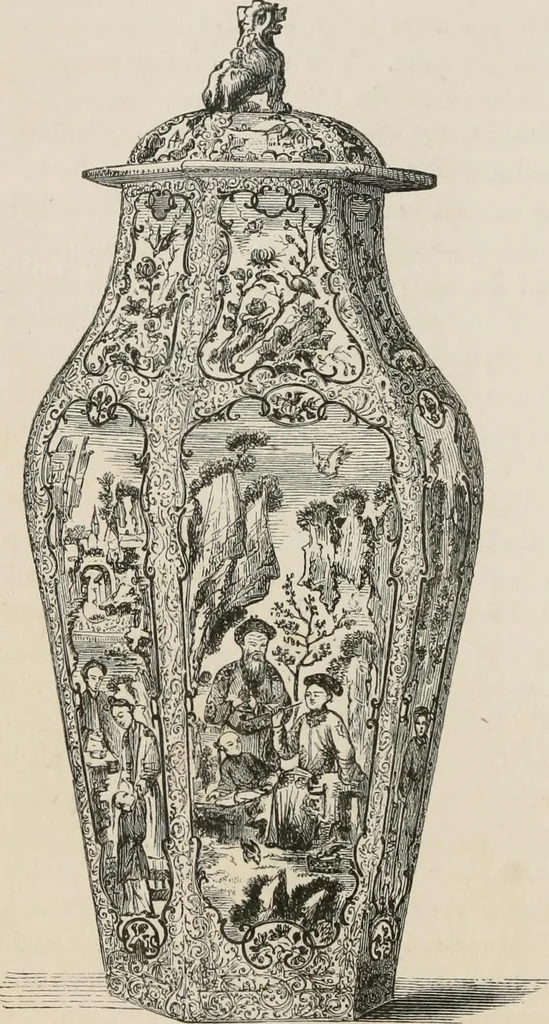 An illustration from Pottery and porcelain of all times and nations; with tables of factory and artists' marks for the use of collectors, 1878, leaf 263