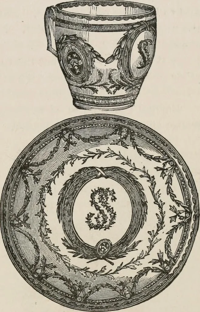 An illustration from Pottery and porcelain of all times and nations; with tables of factory and artists' marks for the use of collectors, 1878, leaf 384