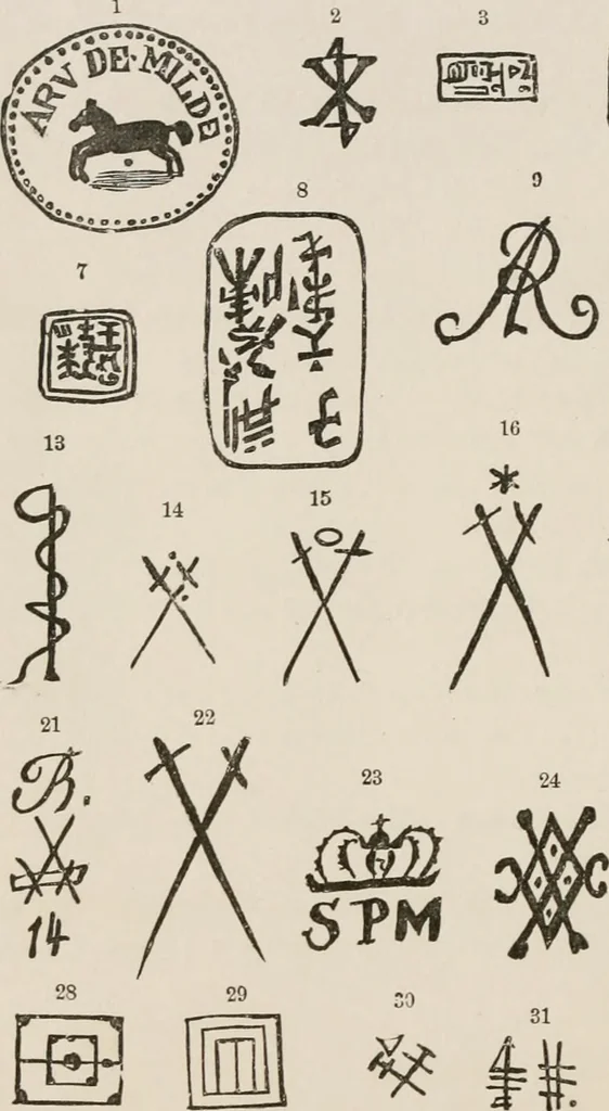 An illustration from Pottery and porcelain of all times and nations; with tables of factory and artists' marks for the use of collectors, 1878, leaf 491