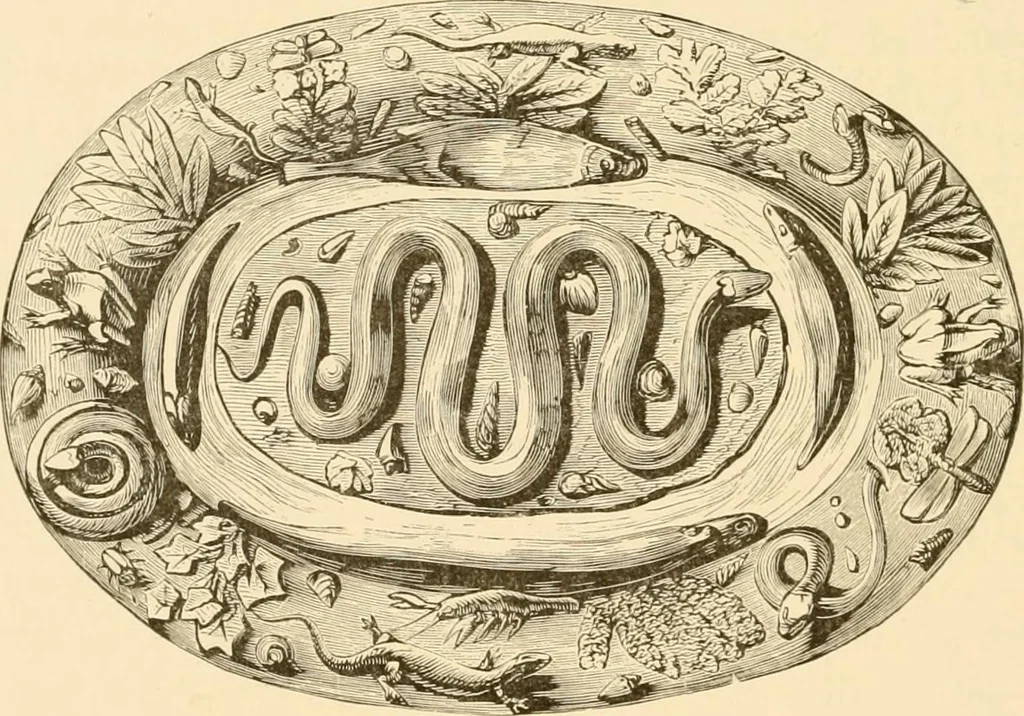 An illustration from Pottery and porcelain of all times and nations : with tables of factory and artists' marks for the use of collectors, 1878, leaf 199