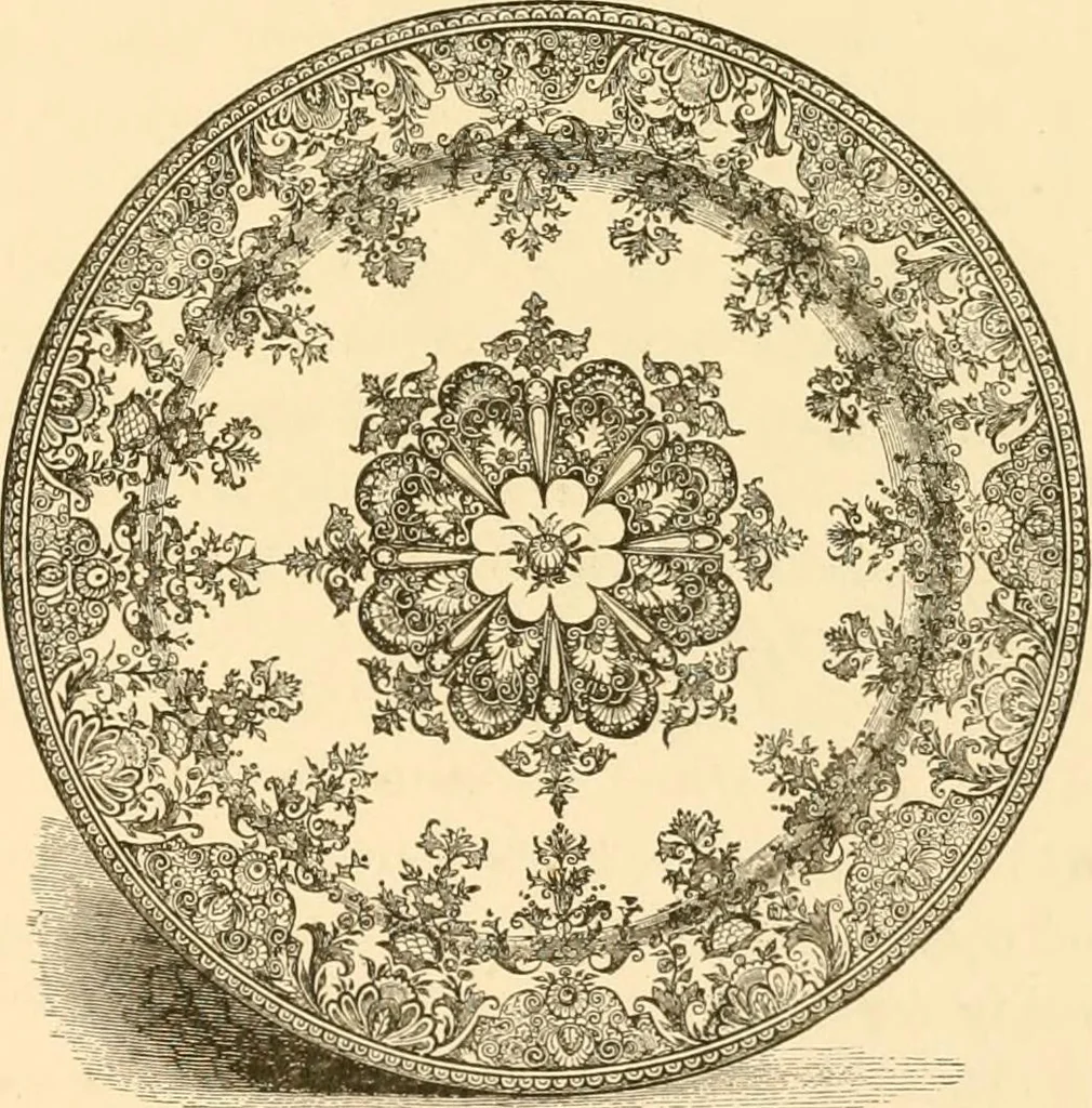 An illustration from Pottery and porcelain of all times and nations : with tables of factory and artists' marks for the use of collectors, 1878, leaf 210