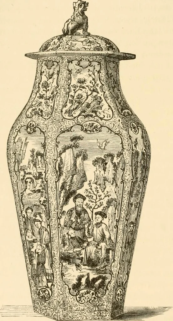 An illustration from Pottery and porcelain of all times and nations : with tables of factory and artists' marks for the use of collectors, 1878, leaf 263