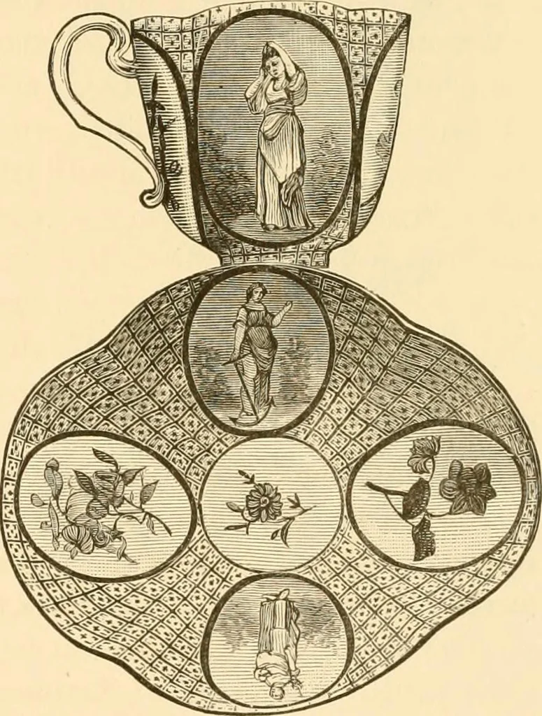 An illustration from Pottery and porcelain of all times and nations : with tables of factory and artists' marks for the use of collectors, 1878, leaf 292