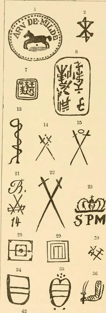 An illustration from Pottery and porcelain of all times and nations : with tables of factory and artists' marks for the use of collectors, 1878, leaf 491