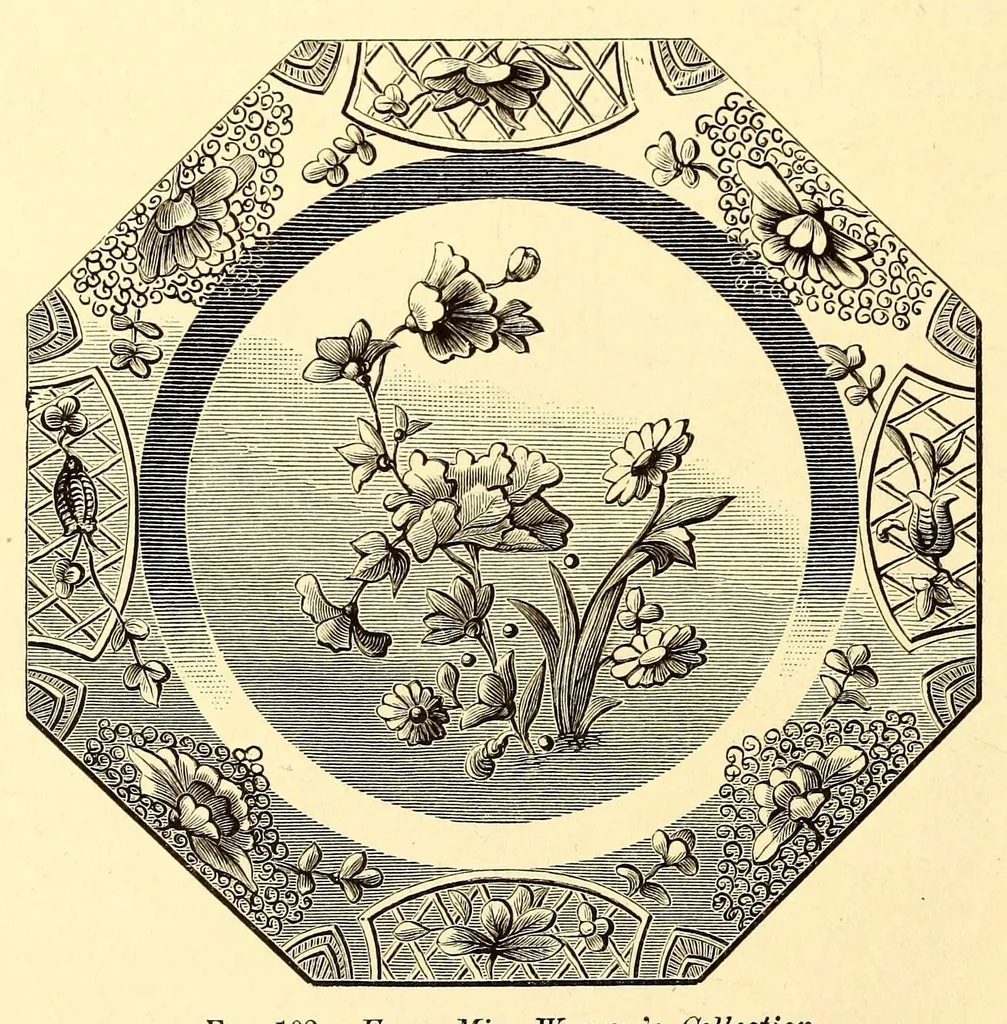 An illustration from Pottery and procelain, from early times down to the Philadelphia exhibition of 1876, 1878, leaf 192